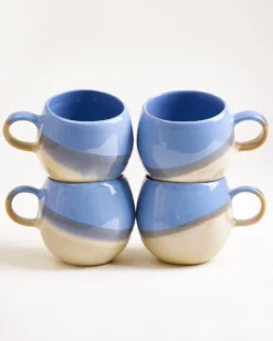 Bica - Large mug cornflower sand Set of 4