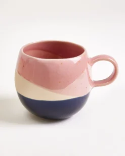 Bica - Large mug pink sand dark blue