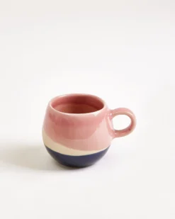 Bica - Set of 4 Espressocups pink navy cream