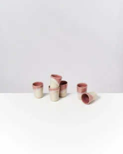 Bica - Set of 6 Espressocups pink cream