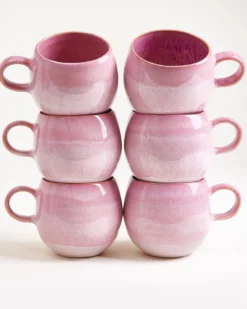 Bica Tasse groß pink 6er-Set
