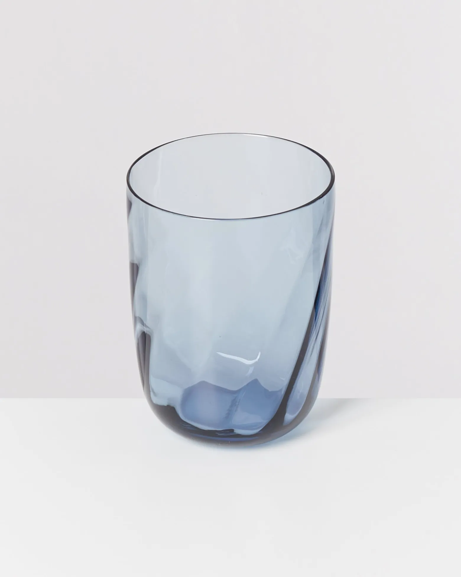 Calma Glas groß swirl blau 4er-Set