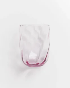 Calma Glas groß swirl lila