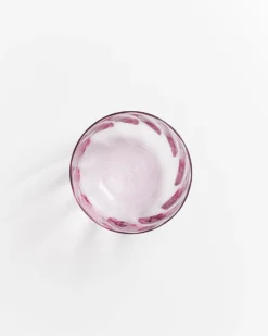Calma Glas groß swirl lila