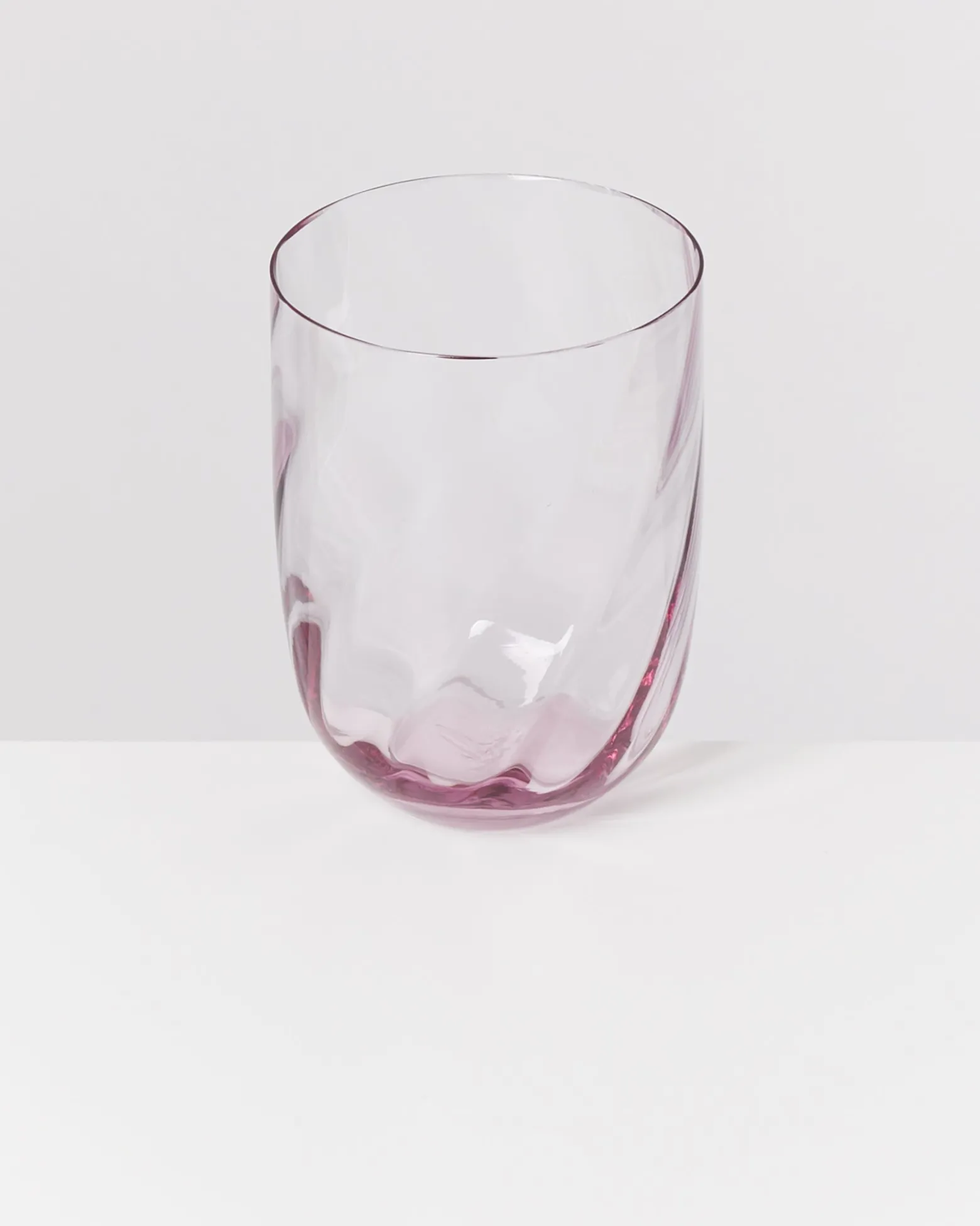 Calma Glas groß swirl lila 6er-Set