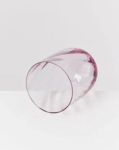 Calma Glas groß swirl lila 6er-Set