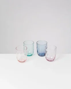 Calma Glas groß swirl rosé