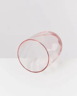 Calma Glas groß swirl rosé 4er-Set