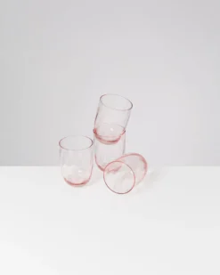 Calma set of 4 glasses large swirl rosé