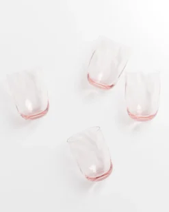 Calma set of 4 glasses large swirl rosé