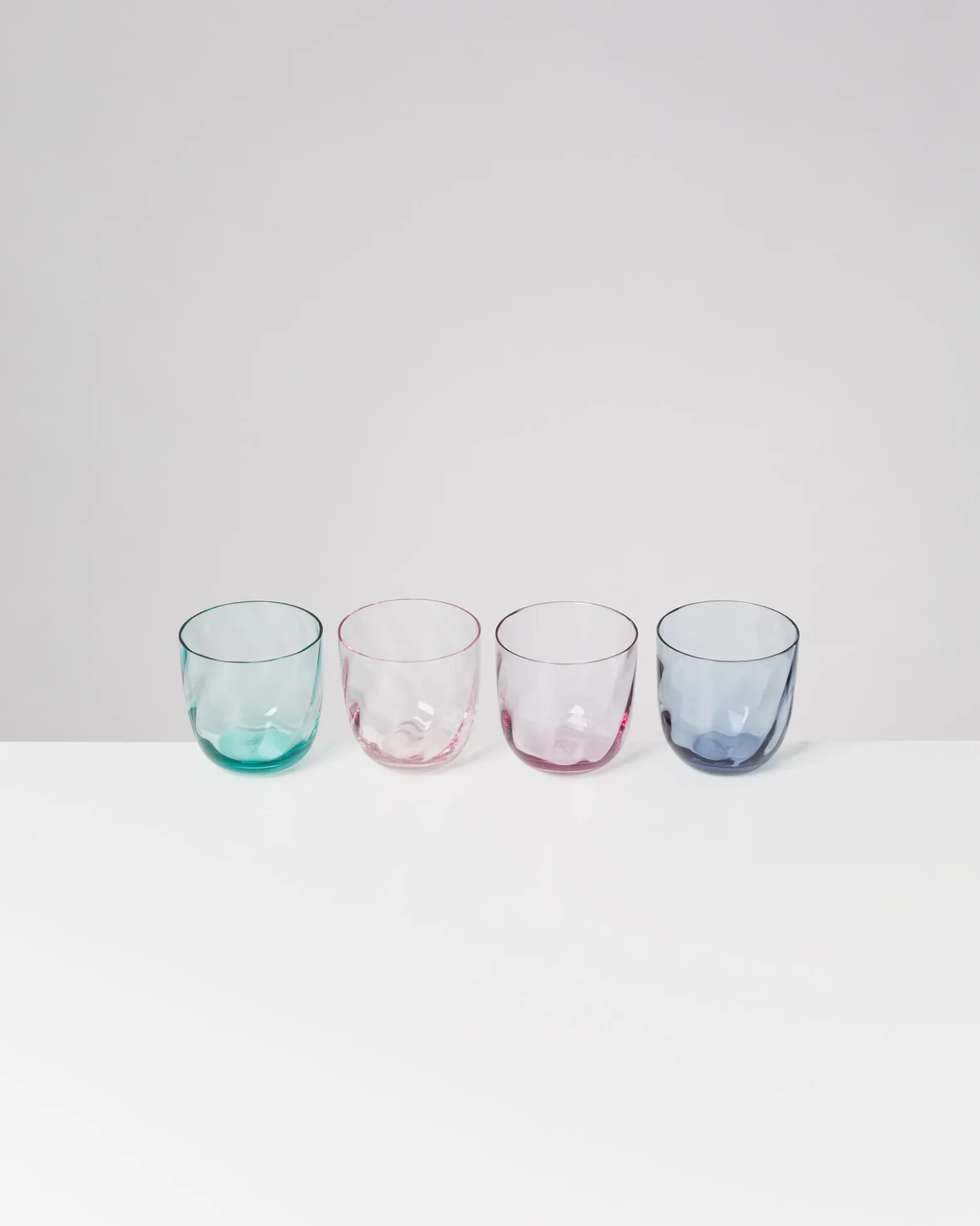 Calma - Set of 4 glasses small swirl mix