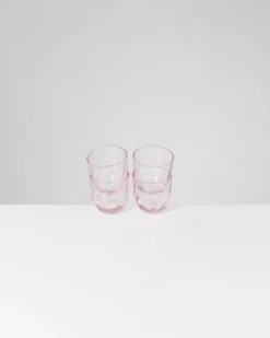 Calma - Set of 4 glass small swirl rosé