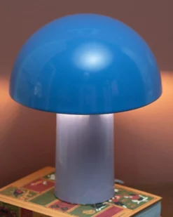 Cogumelo - Ceramic lamp cornflower lilac