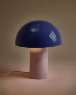 Cogumelo - Ceramic lamp cornflower lilac