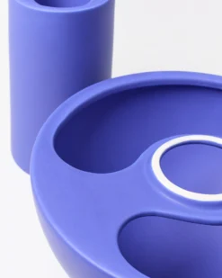 Cogumelo - Ceramic lamp dark blue