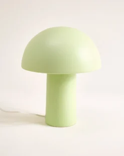 Cogumelo ceramic lamp lime