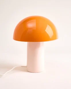 Cogumelo - Ceramic lamp orange sand