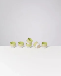 Coimbra - Espresso cup lime Set of 6