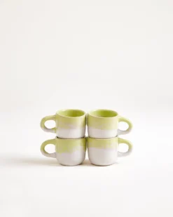 Coimbra Espressotasse lime 4er-Set