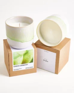 Coimbra - scented candle “Green Harmony” pastel green
