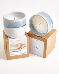 Coimbra - scented candle “Sweet Dreams” gray-blue