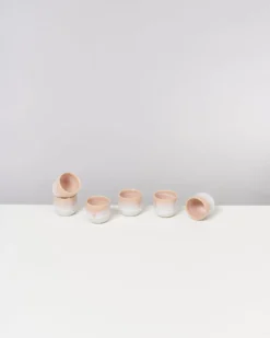 Coimbra - Set of 6 Espressocups apricot