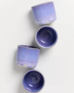 Coimbra - Set of 4 Espressocups cornflower