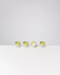 Coimbra - Set of 4 Espressocups lime lilac
