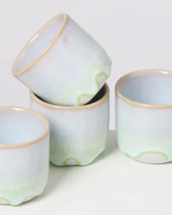 Coimbra - Set of 4 Espressocups pastel green