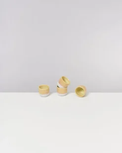 Coimbra - Set of 4 Espressocups yellow