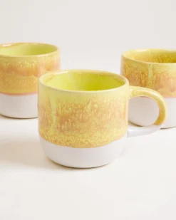 Coimbra Tasse groß gelb 6er-Set