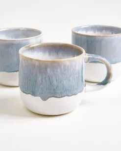 Coimbra Tasse groß graublau 4er-Set