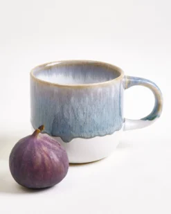 Coimbra Tasse groß graublau 4er-Set