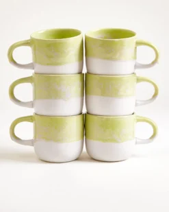 Coimbra Tasse groß lime 6er-Set