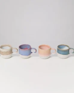 Coimbra Tasse groß Pastel Flow mix 4er-Set