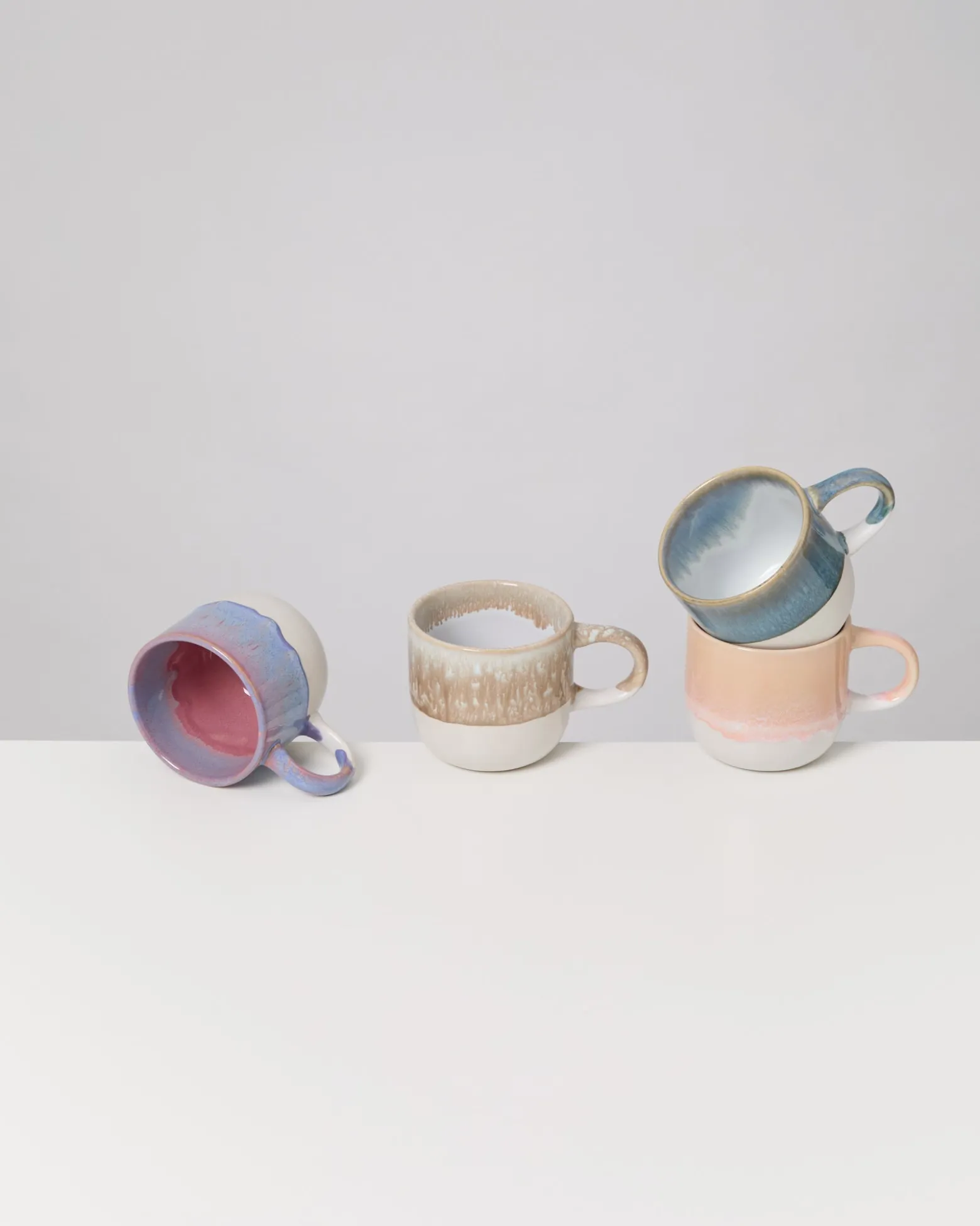 Coimbra Tasse groß Pastel Flow mix 4er-Set