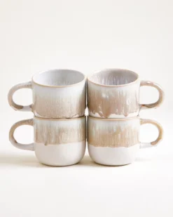Coimbra Tasse groß sand 4er-Set