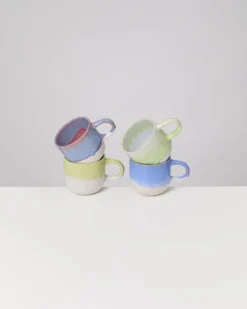 Coimbra Tasse groß Vibrant Glow mix 4er-Set