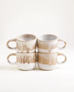 Coimbra Tasse klein sand 4er-Set