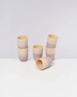Copa Alto Becher groß apricot flieder 6er-Set
