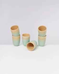 Copa Alto Becher groß apricot mint 6er-Set