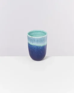 Copa Alto Becher groß türkis dunkelblau 4er-Set