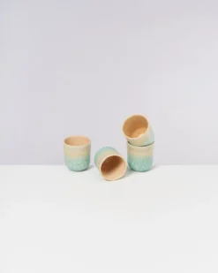 Copa Alto Becher klein apricot mint 4er-Set