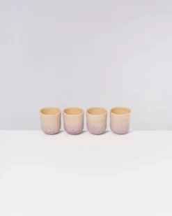 Copa Alto Becher klein apricot flieder 4er-Set