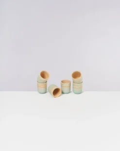 Copa Alto Espressobecher apricot mint 6er-Set