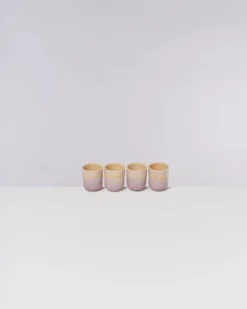 Copa Alto Espressobecher apricot flieder 4er-Set