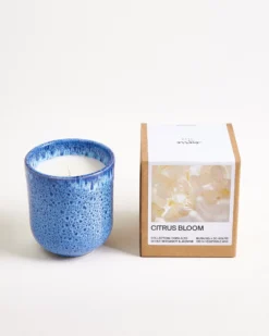 Copa Alto - scented candle “Citrus Bloom” royal blue