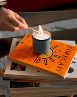 Copa Alto - scented candle “Citrus Bloom” royal blue