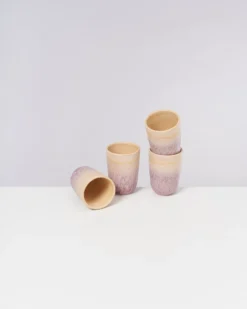 Copa Alto - Set of 4 Cups big pastel rose