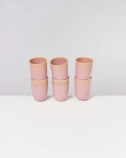 Copa Alto - Set of 6 Cups big yellow rose